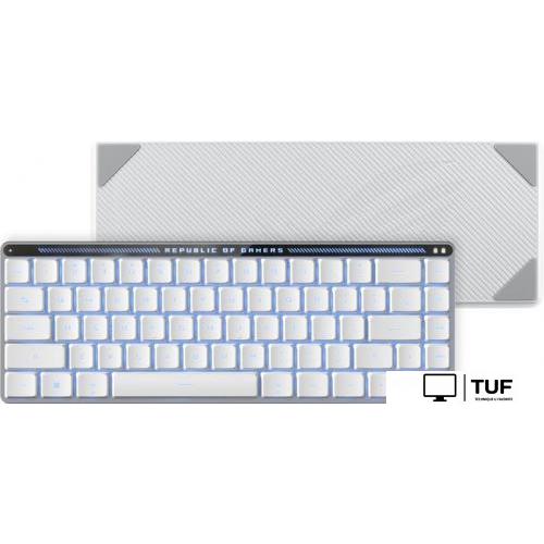 Клавиатура ASUS ROG Falchion Moonlight White (ASUS RX Low Profile Blue)