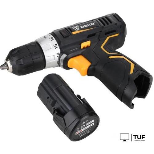 Дрель-шуруповерт Deko GCD12DU3 SET 3 063-4097 (с 2-мя АКБ, кейс, набор оснастки)