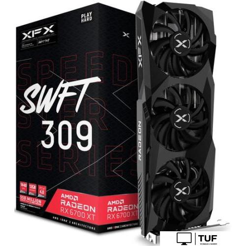 Видеокарта XFX Speedster Swift 309 Radeon RX 6700 XT Core 12GB GDDR6