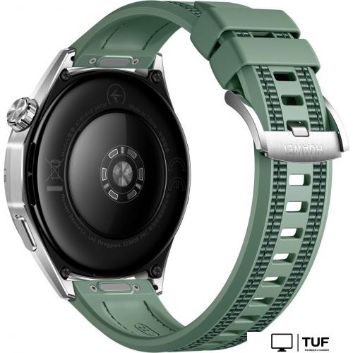 Умные часы Huawei Watch GT 6 46 мм (серебристый, с зеленым плетеным ремешком, международная версия)