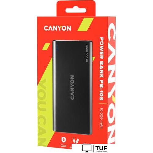 Внешний аккумулятор Canyon PB-108 10000mAh (черный)