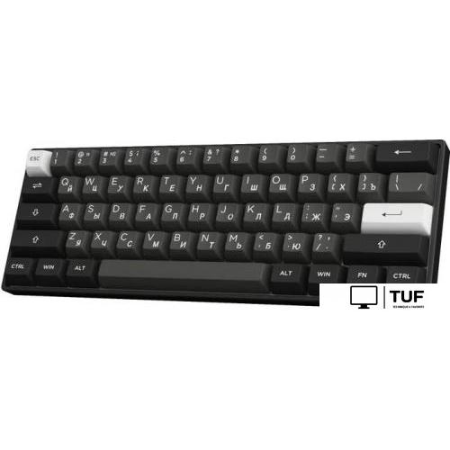 Клавиатура Akko 3061S Black & Silver (Akko Cream Yellow V3 Pro)