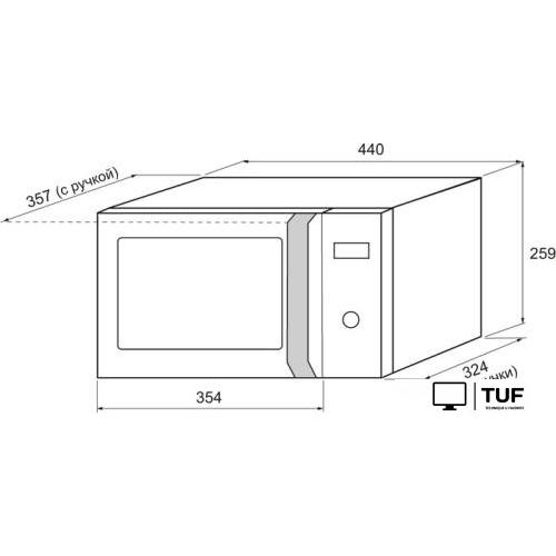 Микроволновая печь Krona Quantum 44 WH/IX