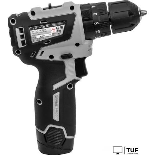 Ударная дрель-шуруповерт Интерскол МиниМАКС ДАУ-10/12В 38 767.2.2.45 (с 2-мя АКБ 2.5 Ач, кейс)