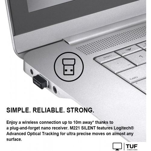 Мышь Logitech M221 (зеленый)