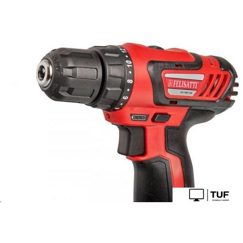 Дрель-шуруповерт Felisatti ДА-12ЭР 595.5.2.10 (с 2-мя АКБ, кейс)