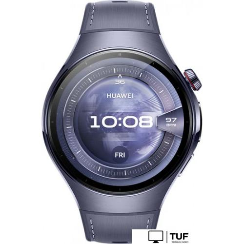 Умные часы Huawei Watch 5 46 мм (фиолетовый, с фиолетовым силиконовым ремешком, международная версия)