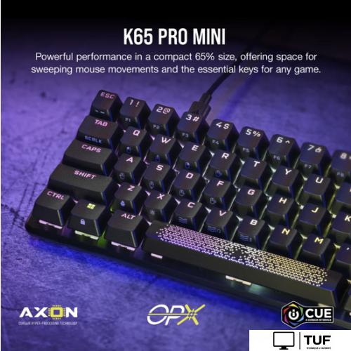 Клавиатура Corsair K65 Pro Mini (Corsair OPX, нет кириллицы)
