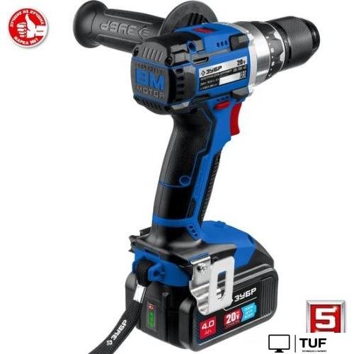 Дрель-шуруповерт Зубр Профессионал DB-201-42 (с 2-мя АКБ 4 Ач, кейс)