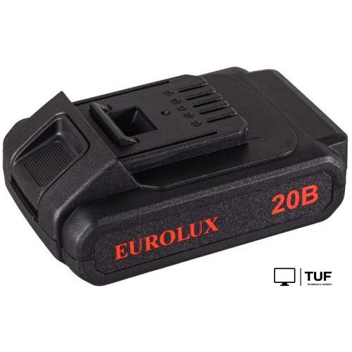 Дрель-шуруповерт Eurolux ДА-20/2Li 72/14/52 (с 2-мя АКБ, кейс)