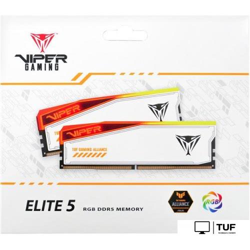 Оперативная память Patriot Viper Elite 5 RGB TUF Gaming Alliance 2x24ГБ DDR5 6600 МГц PVER548G66C34KT
