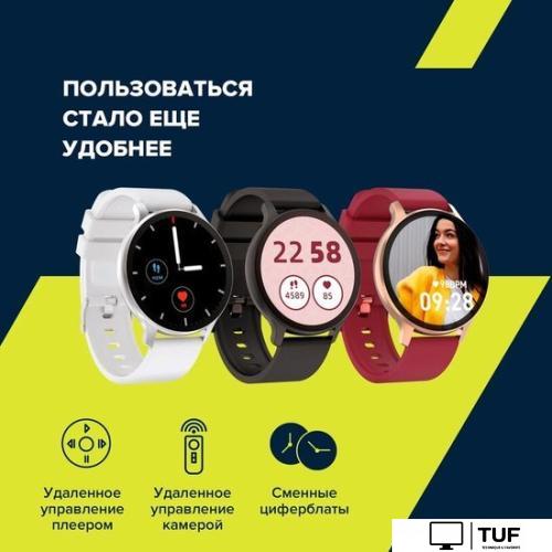 Умные часы Canyon Badian SW-68 (серебристый/белый)