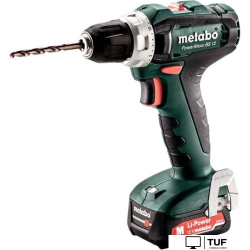 Дрель-шуруповерт Metabo PowerMaxx BS 12 601036500 (с 2-мя АКБ 2 Ah, кейс)