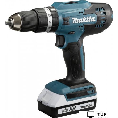 Ударная дрель-шуруповерт Makita HP488D009 (с 2-мя АКБ 1.5 Ач, кейс, оснастка)