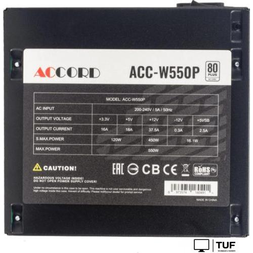 Блок питания Accord ACC-W550P