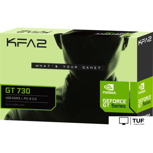 Видеокарта KFA2 GeForce GT 730 4GB DDR3 73GQF8HX00HK