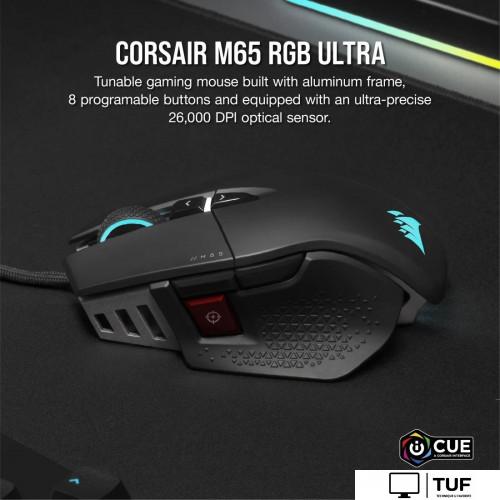 Игровая мышь Corsair M65 RGB Ultra (черный)