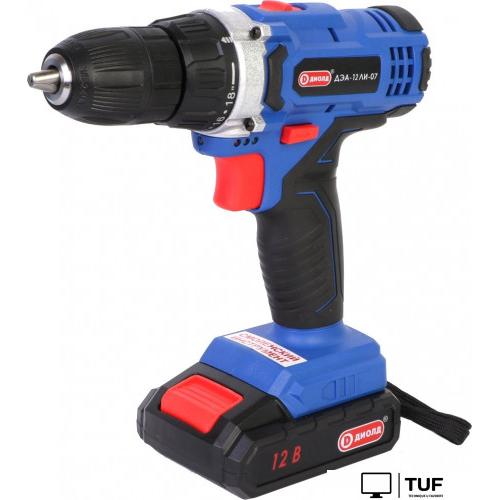 Дрель-шуруповерт ДИОЛД ДЭА-12ЛИ-07 10022146 (с 2-мя АКБ, кейс)