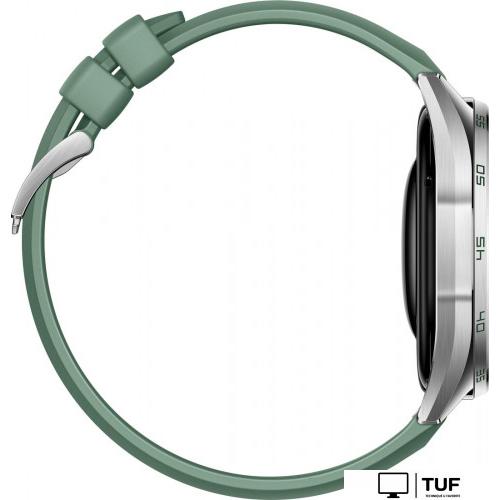 Умные часы Huawei Watch GT 6 46 мм (серебристый, с зеленым плетеным ремешком, международная версия)