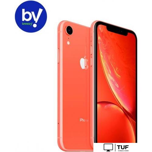 Смартфон Apple iPhone XR 64GB Восстановленный by Breezy, грейд B (коралловый)