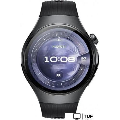Умные часы Huawei Watch 5 46 мм (черный, с черным силиконовым ремешком, международная версия)