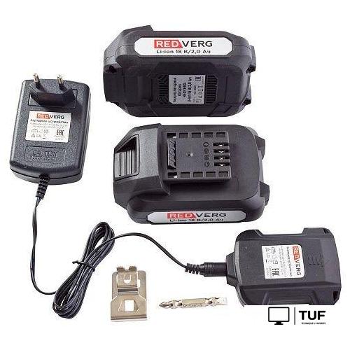 Дрель-шуруповерт RedVerg Power Сompact RD-S18MBL/U (с 2-мя АКБ, кейс)