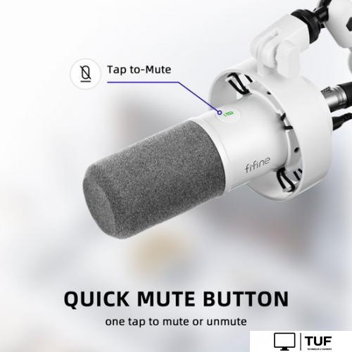 Проводной микрофон FIFINE T688 (белый)