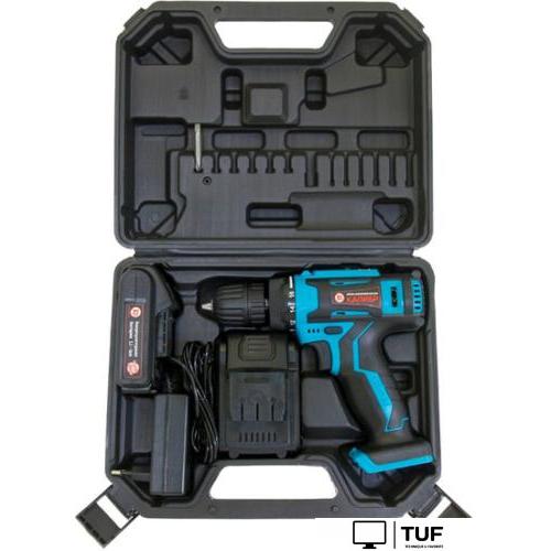 Дрель-шуруповерт Калибр ДА-18-2А+ (с 2-мя АКБ, кейс)