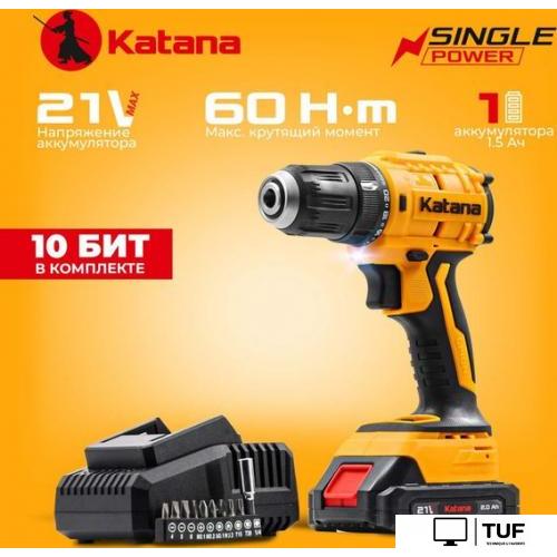 Дрель-шуруповерт Katana HD Line BCD 5000 (с 1-им АКБ 1.5 Ач)
