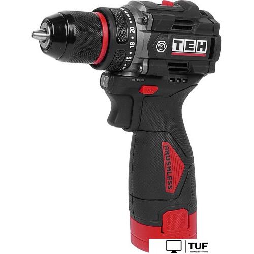Дрель-шуруповерт TEH TDBL316-2B (с 2-мя АКБ, кейс)