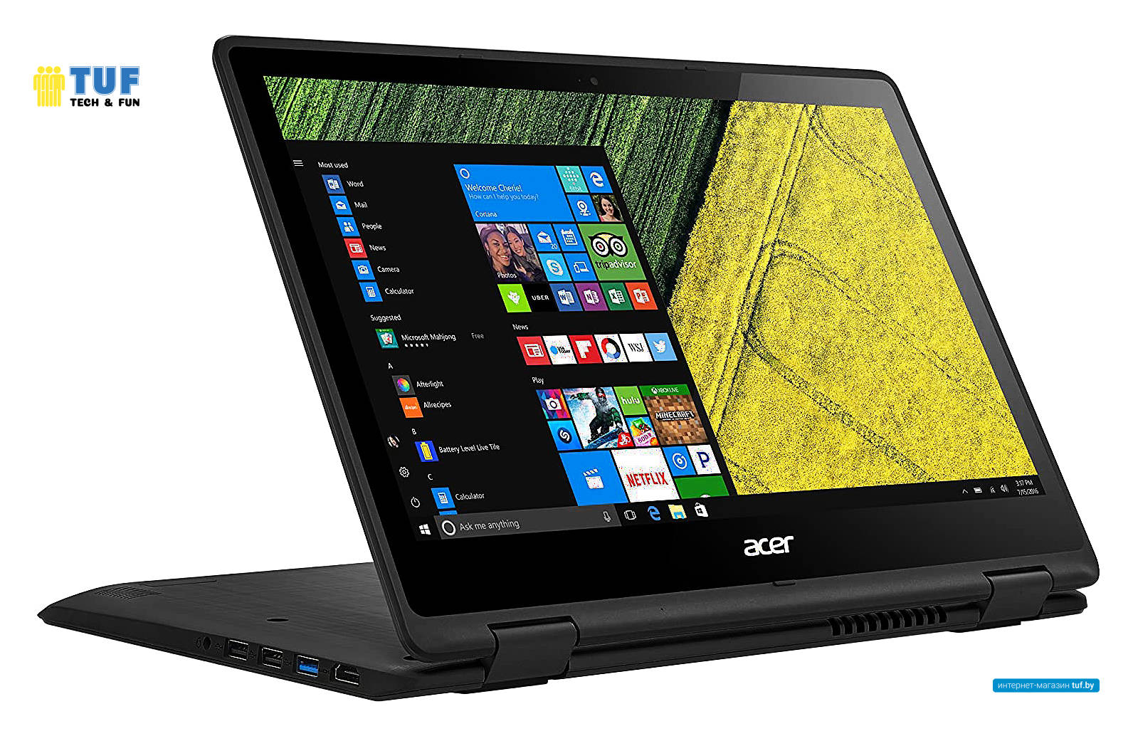 Ноутбук 2-в-1 Acer Spin 3 SP315-51-37E7 NX.GK9AA.028