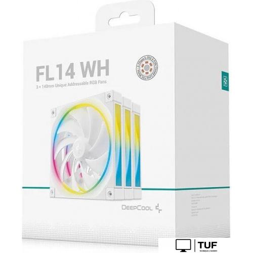 Комплект вентиляторов для корпуса DeepCool FL14 WH 3 IN 1 R-FL14-WHAPN3-G
