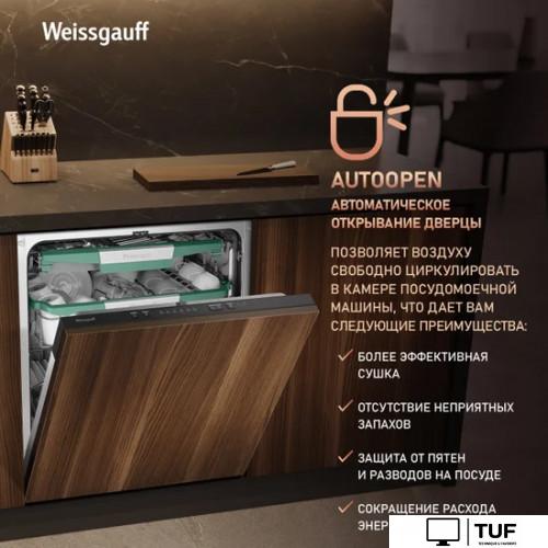 Встраиваемая посудомоечная машина Weissgauff BDW 6136 D Inverter Autoopen Timer Floor
