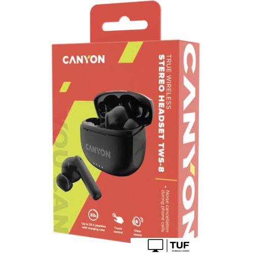 Наушники Canyon TWS-8 (черный)
