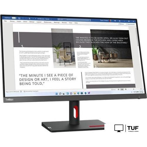 Монитор Lenovo ThinkVision S27i-30 63DFKAT4UK