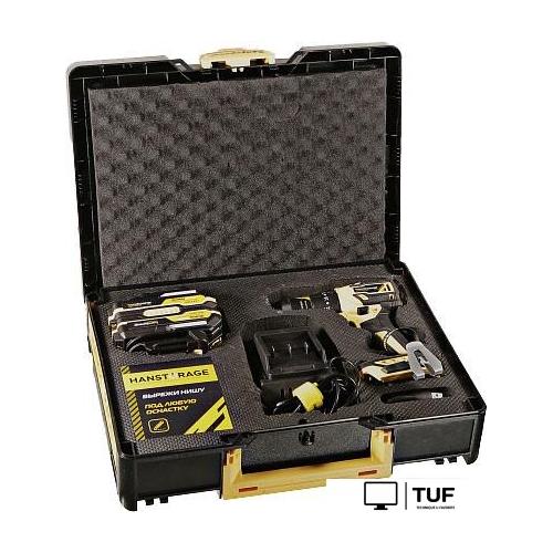 Ударная дрель-шуруповерт Hanskonner HCD2065BLIC (с 2-мя АКБ, кейс)