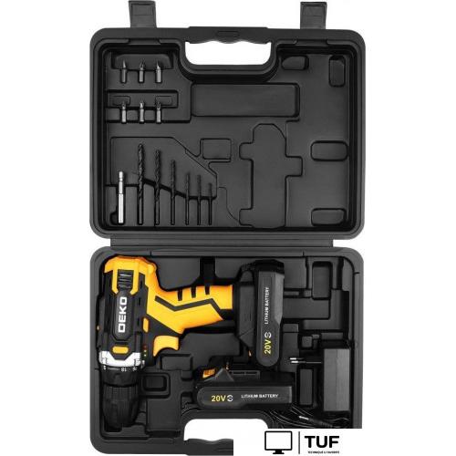 Дрель-шуруповерт Deko Banger 20V ONE+ 083-1110 (с 2-мя АКБ, кейс)