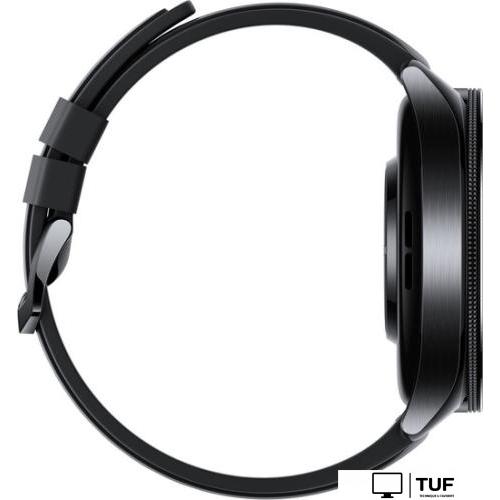 Умные часы Xiaomi Watch 2 Pro (черный, с черным силиконовым ремешком, международная версия)