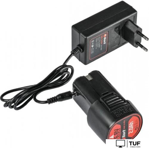 Дрель-шуруповерт Bort BAB-16-BLK 93414868 (с 2-мя АКБ, кейс)