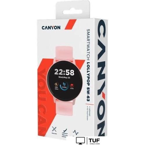 Умные часы Canyon Lollypop SW-63 (розовый)