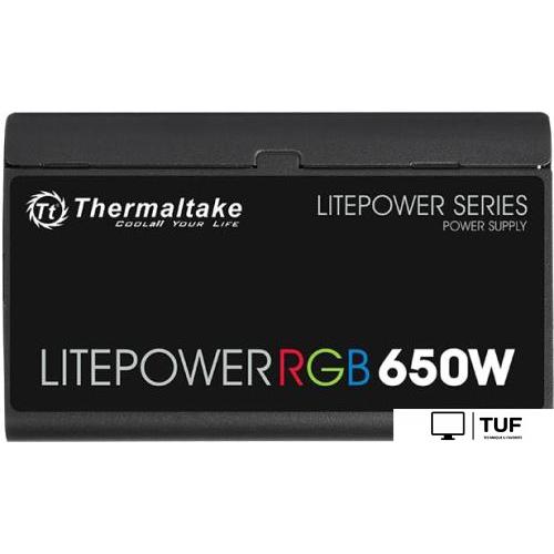 Блок питания Thermaltake Litepower RGB 650W LTP-650AL2NK