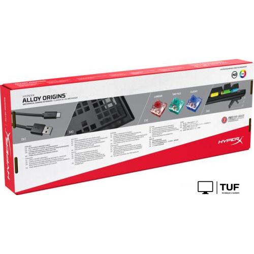 Клавиатура HyperX Alloy Origins (HyperX Red)