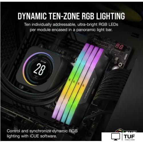 Оперативная память Corsair Vengeance RGB 2x32ГБ DDR5 6000 МГц CMH64GX5M2B6000C38