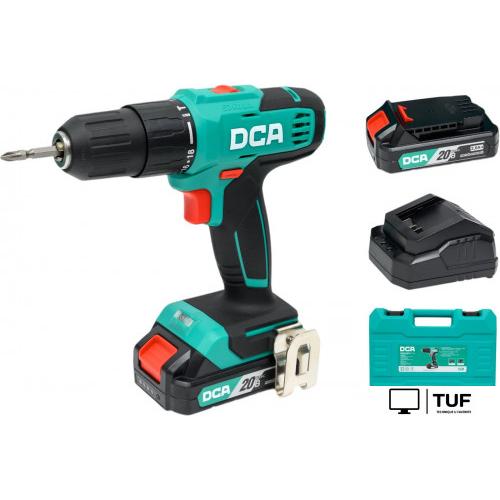 Ударная дрель-шуруповерт DCA ADJZ2035i13 Type AM (с 2-мя АКБ, кейс)