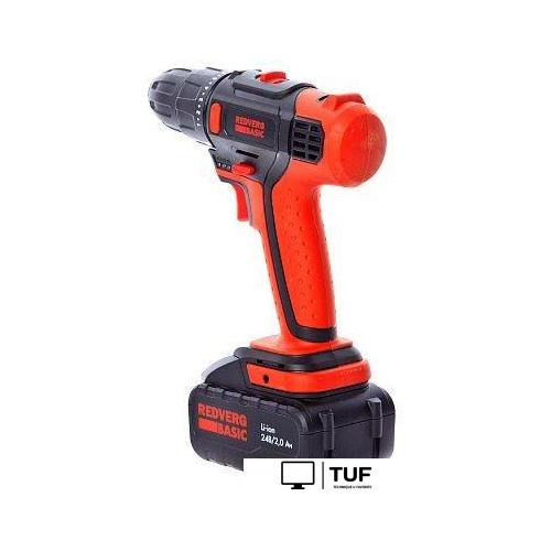 Дрель-шуруповерт RedVerg Basic SD24L/2-2 (с 2-мя АКБ)