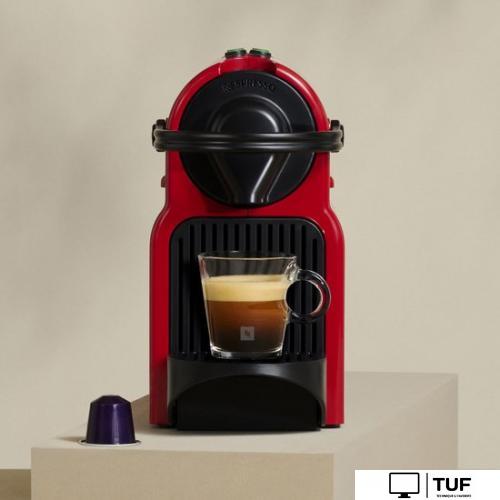 Капсульная кофеварка Nespresso Inissia C40 (красный)
