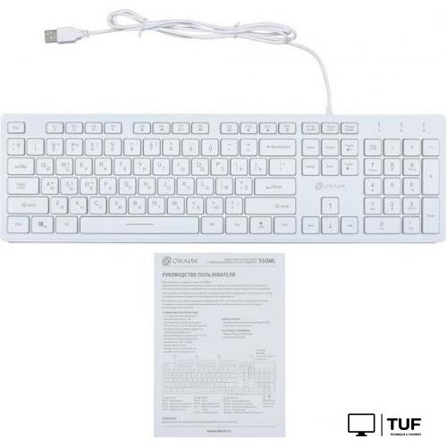 Клавиатура Oklick 550ML (белый)