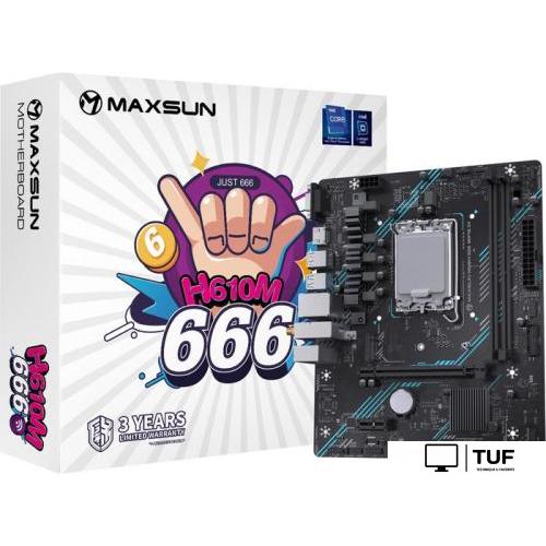 Материнская плата Maxsun H610M 666 WiFi6 D5