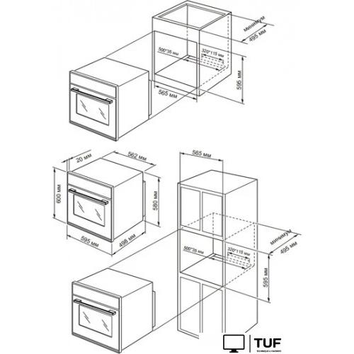 Электрический духовой шкаф Schtoff CME 6406 BK