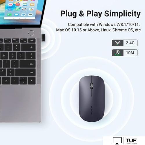 Мышь Ugreen MU001 (серый)